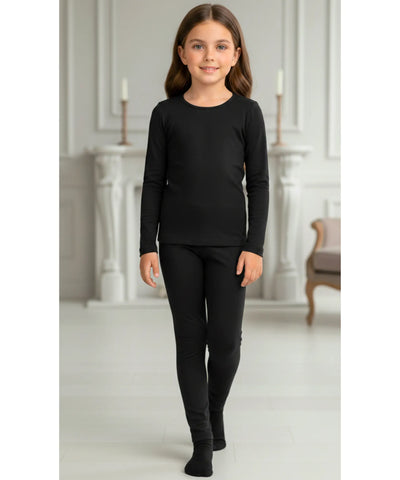 Comprar conjunto térmico infantil forrado pelúcia manga longa meia-calça inverno menina balé dança barato