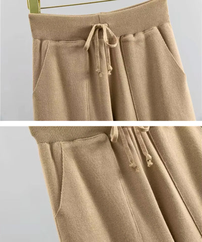 Conjunto Tricot Feminino Canelado Elegante Comfy | Lyara