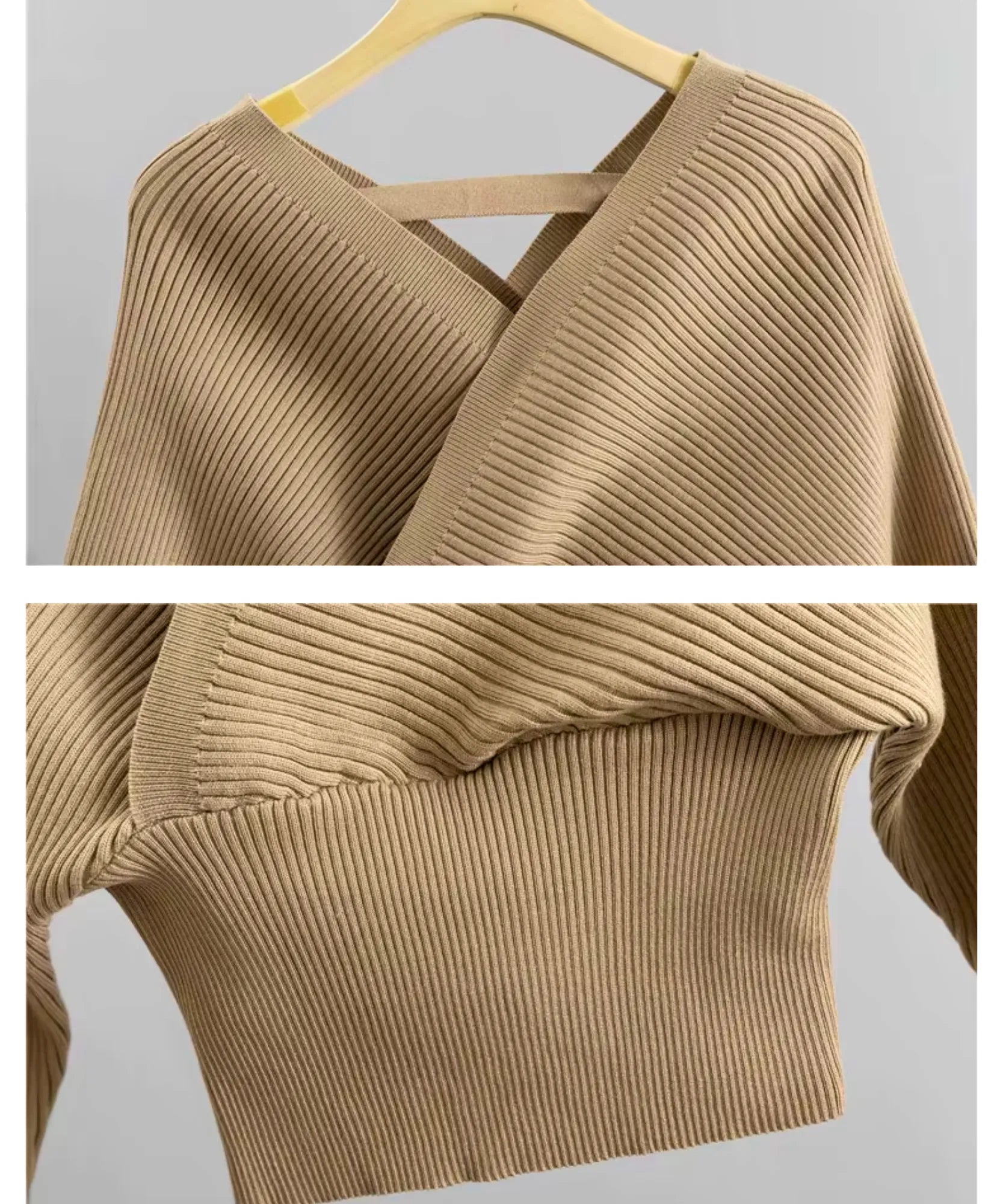 Comprar conjunto tricot feminino canelado elegante e confortável para inverno com frete grátis  ZARA

