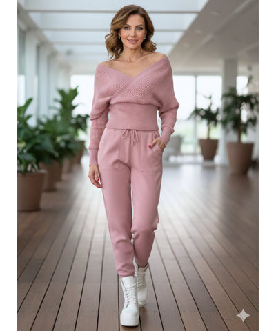 Comprar conjunto tricot feminino canelado elegante e confortável para inverno com frete grátis  ZARA
