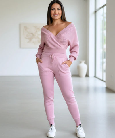 Comprar conjunto tricot feminino canelado elegante e confortável para inverno com frete grátis  ZARA
