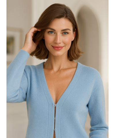 Conjunto Tricot Feminino Cardigan e Saia Inverno Elegante | Zelo
