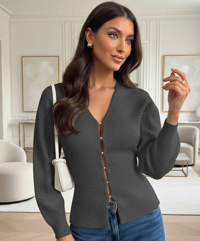 Conjunto Tricot Feminino Cardigan e Saia Inverno Elegante | Zelo
