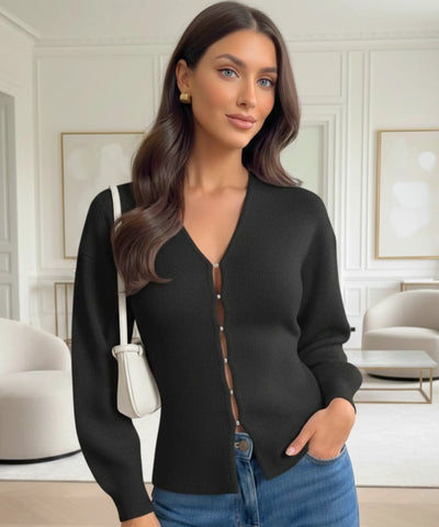 Conjunto Tricot Feminino Cardigan e Saia Inverno Elegante | Zelo