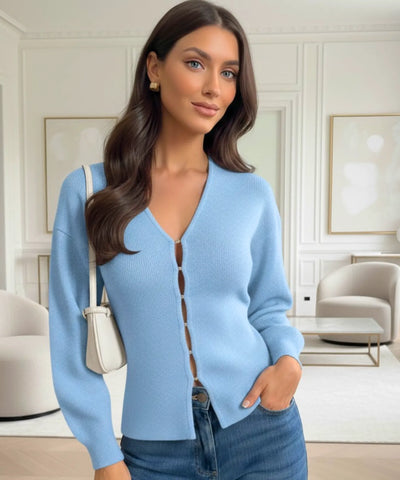 Conjunto Tricot Feminino Cardigan e Saia Inverno Elegante | Zelo