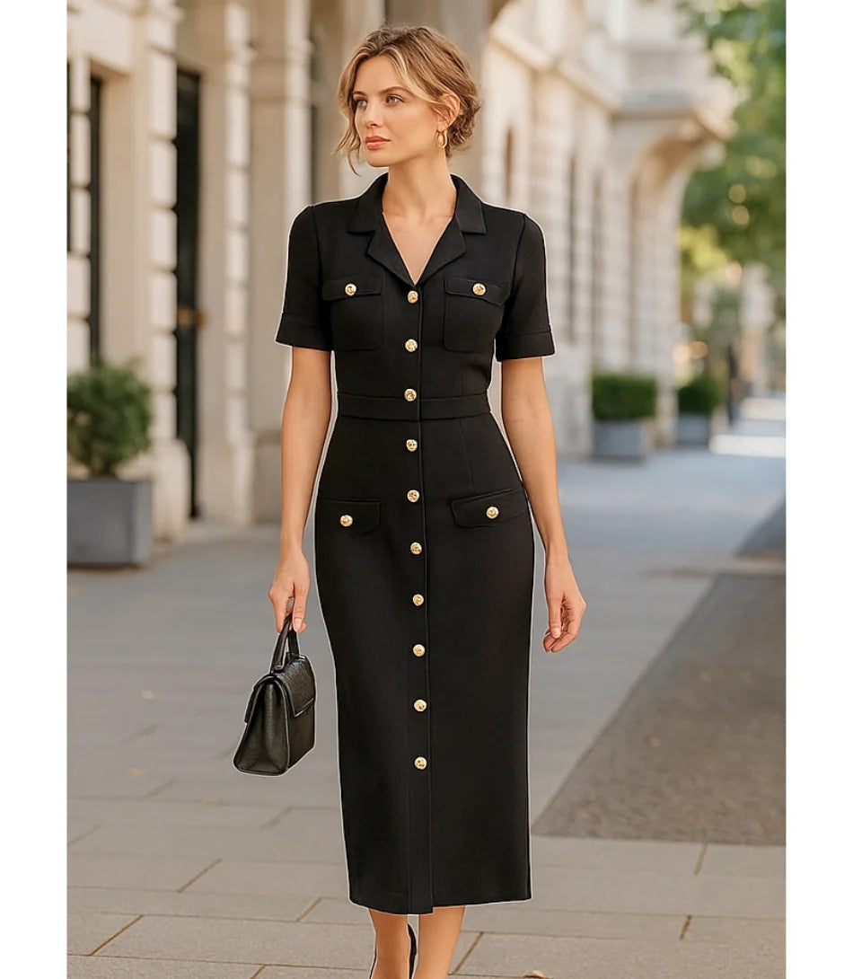 Comprar Conjunto Tricot Feminino com Saia e Blusa Elegante em promoção Preto - Anellimn