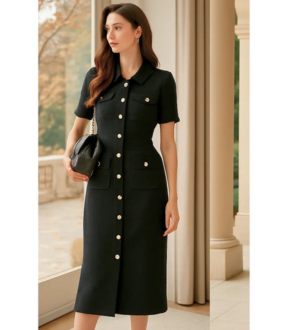 Comprar Conjunto Tricot Feminino com Saia e Blusa Elegante barato Preto - Anellimn