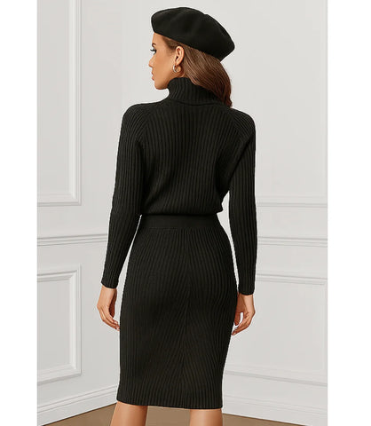 Comprar Conjunto Tricot FeBminino Para Trabalho Ou Passeio Chic Preto - ZARA
