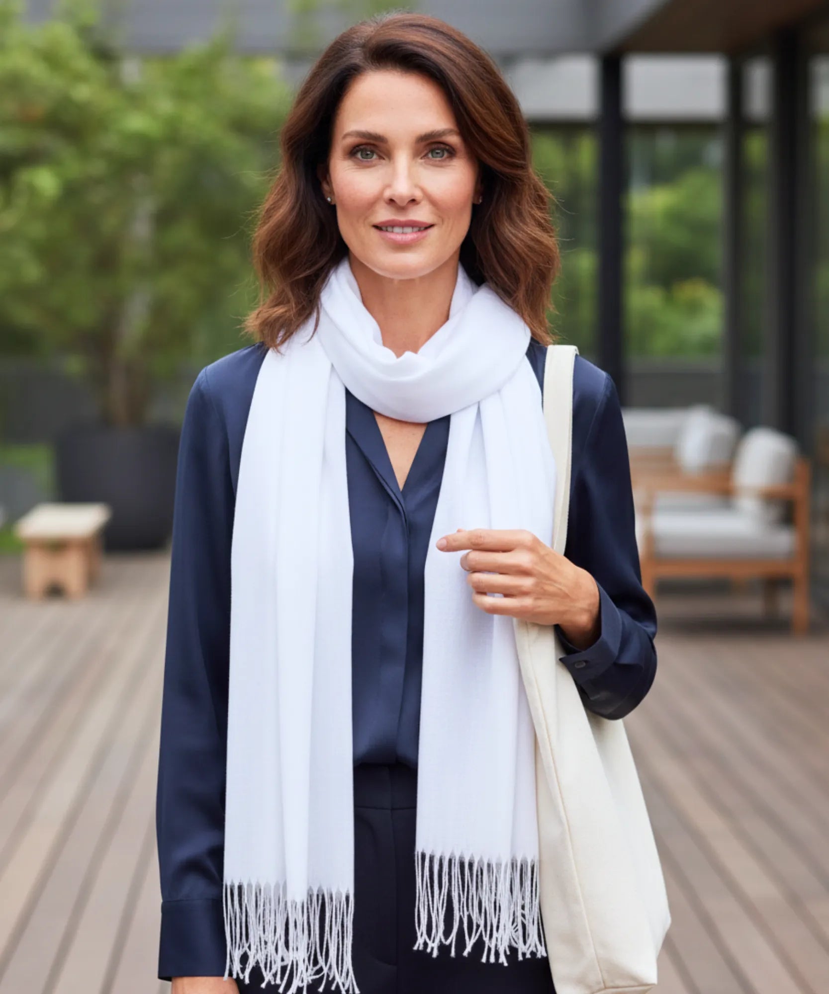 Comprar echarpe feminina de caxemira com franjas pashmina longa macia casual trabalho barato ANELLIMN