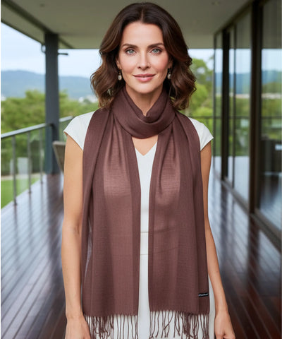 Comprar echarpe feminina de caxemira com franjas pashmina longa macia casual trabalho barato ANELLIMN