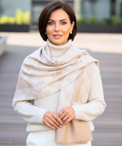 Echarpe Feminina Cachecol Estampado Floral Elegante | Lux