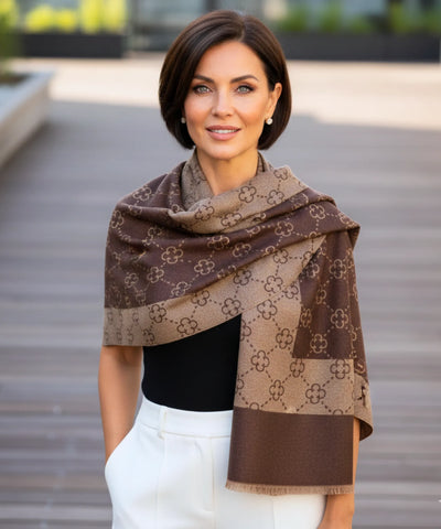 Echarpe Feminina Cachecol Estampado Floral Elegante | Lux