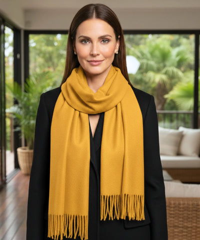Comprar echarpe feminina cashmere premium elegante com franjas em promoção ANELLIMN
