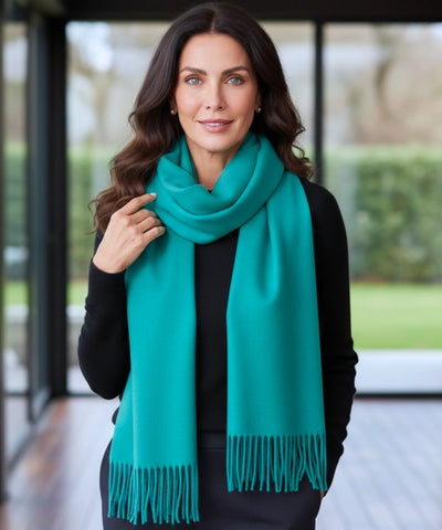 Comprar echarpe feminina cashmere premium elegante com franjas em promoção ANELLIMN
