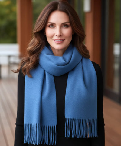 Comprar echarpe feminina cashmere premium elegante com franjas em promoção ANELLIMN
