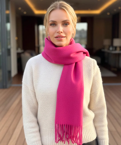Comprar echarpe feminina cashmere premium elegante com franjas em promoção ANELLIMN
