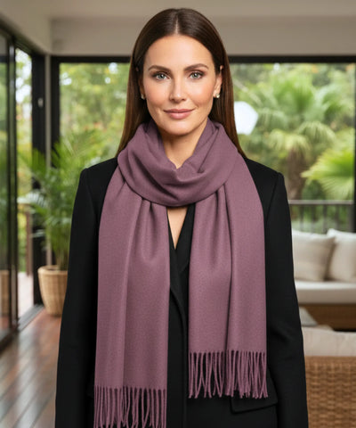 Comprar echarpe feminina cashmere premium elegante com franjas em promoção ANELLIMN
