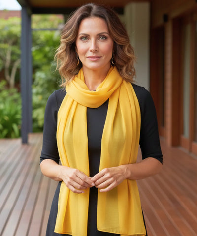 Comprar Echarpe Feminina de Seda Chiffon Elegante para Festa e Inverno barato ANELLIMN