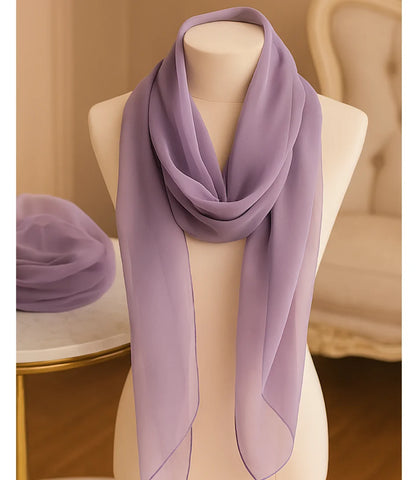 Echarpe Feminina de Seda Chiffon Elegante | Lizi