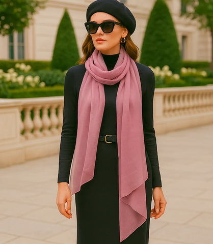 Echarpe Feminina de Seda Chiffon Elegante | Lizi