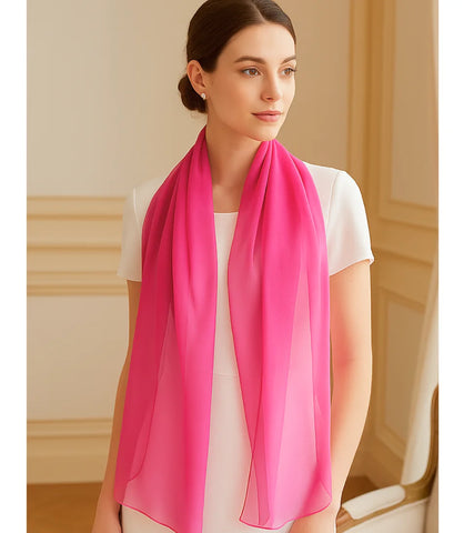 Echarpe Feminina de Seda Chiffon Elegante | Lizi