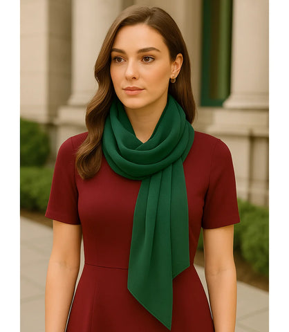 Echarpe Feminina de Seda Chiffon Elegante | Lizi