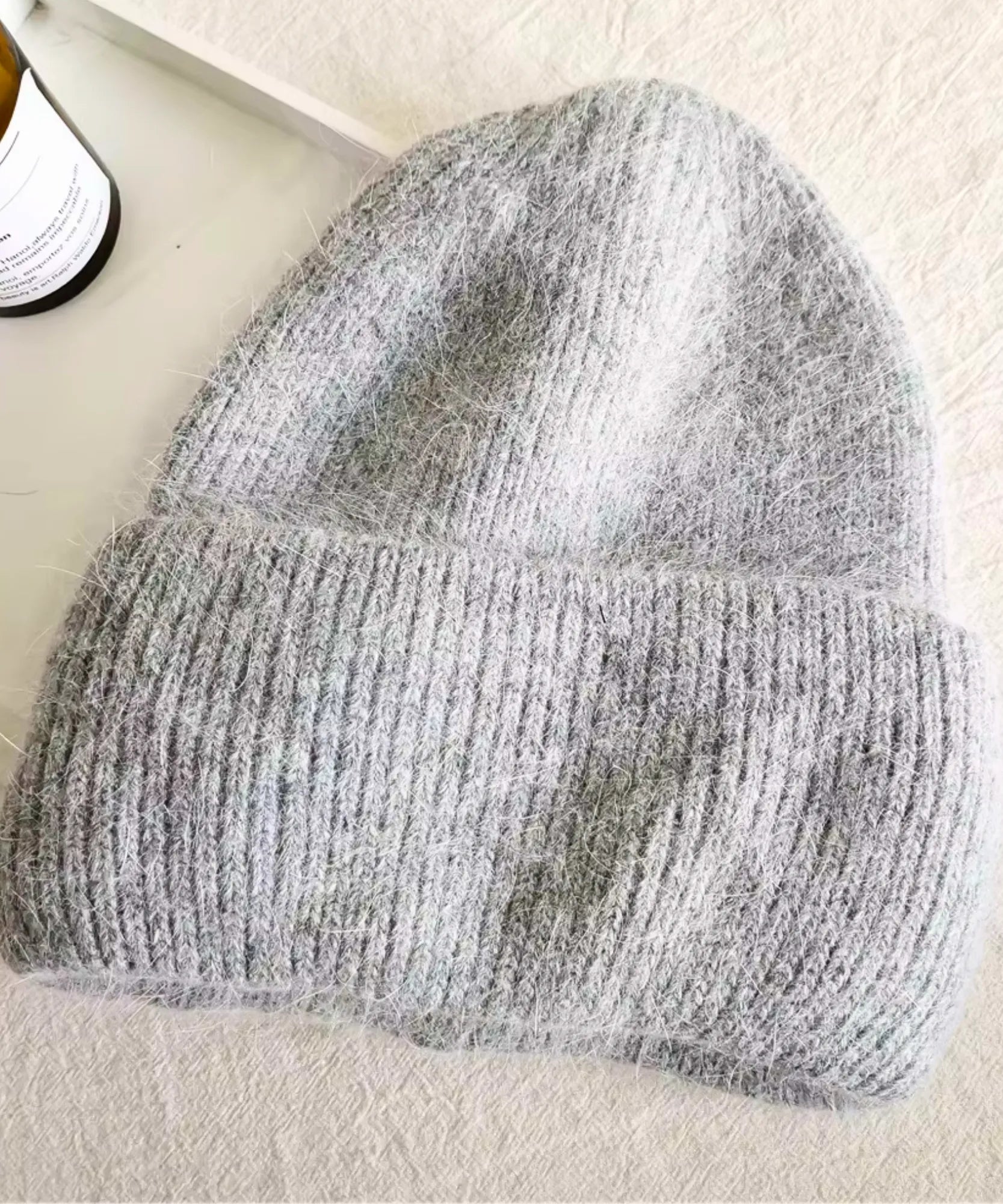 Comprar gorro feminino lã canelado felpudo inverno várias cores touca macia elegante em promoção ZARA