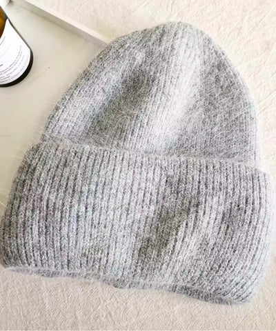 Comprar gorro feminino lã canelado felpudo inverno várias cores touca macia elegante em promoção ZARA