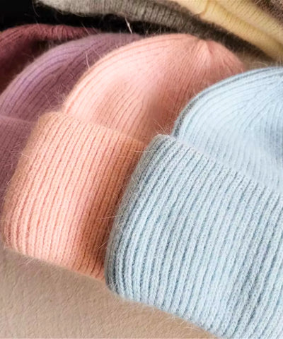 Comprar gorro feminino lã canelado felpudo inverno várias cores touca macia elegante em promoção ZARA