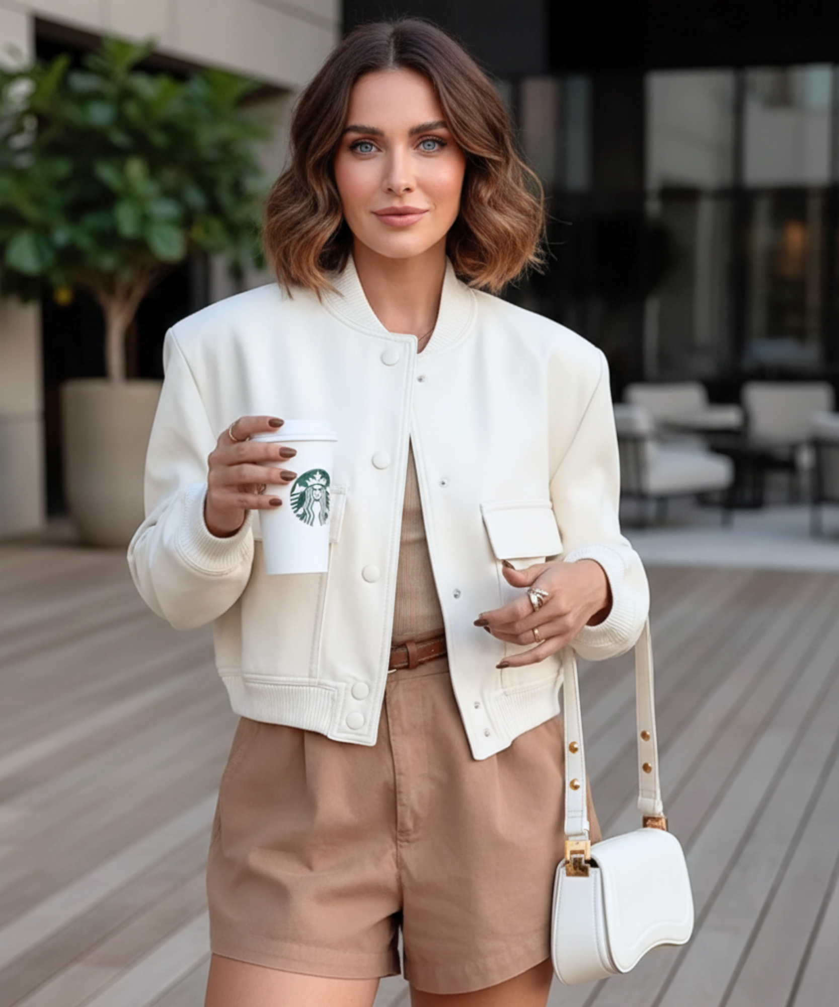 Comprar Jaqueta Bomber Feminina Sarja Premium com Gola Canelada e Botões Pressão Casual Urbana barata em promoção ZARA