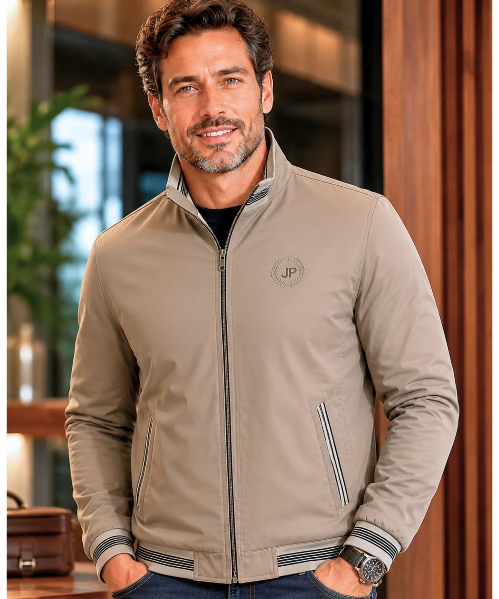 Comprar jaqueta bomber masculina forro peluciado inverno casual premium barato em promoção ZARA