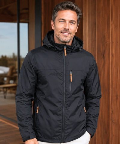 Comprar jaqueta corta vento masculina impermeável com capuz ajustável outdoor trekking camping barato em promoção Anellimn