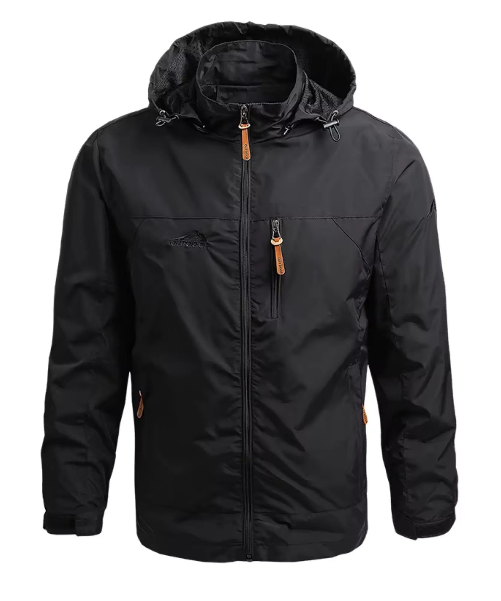 Comprar jaqueta corta vento masculina impermeável com capuz ajustável outdoor trekking camping barato em promoção Anellimn