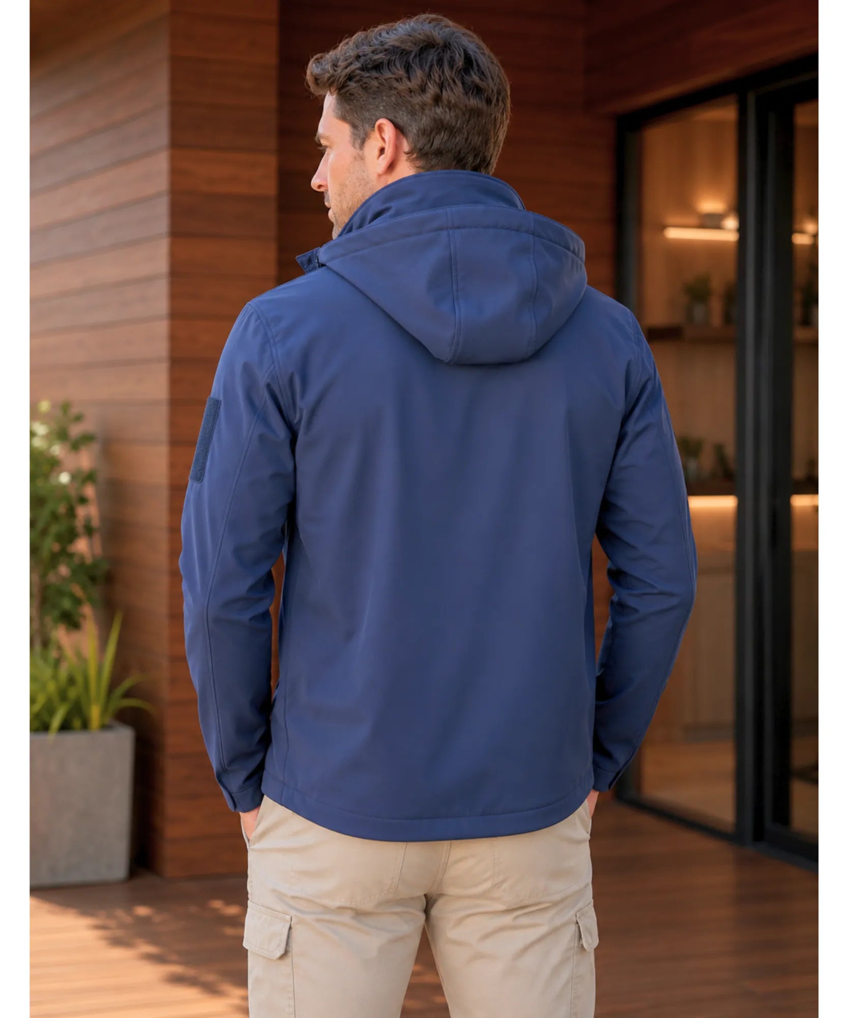 Comprar jaqueta impermeável masculina capuz tática corta vento resistente inverno bolsos em promoção frete grátis ZARA