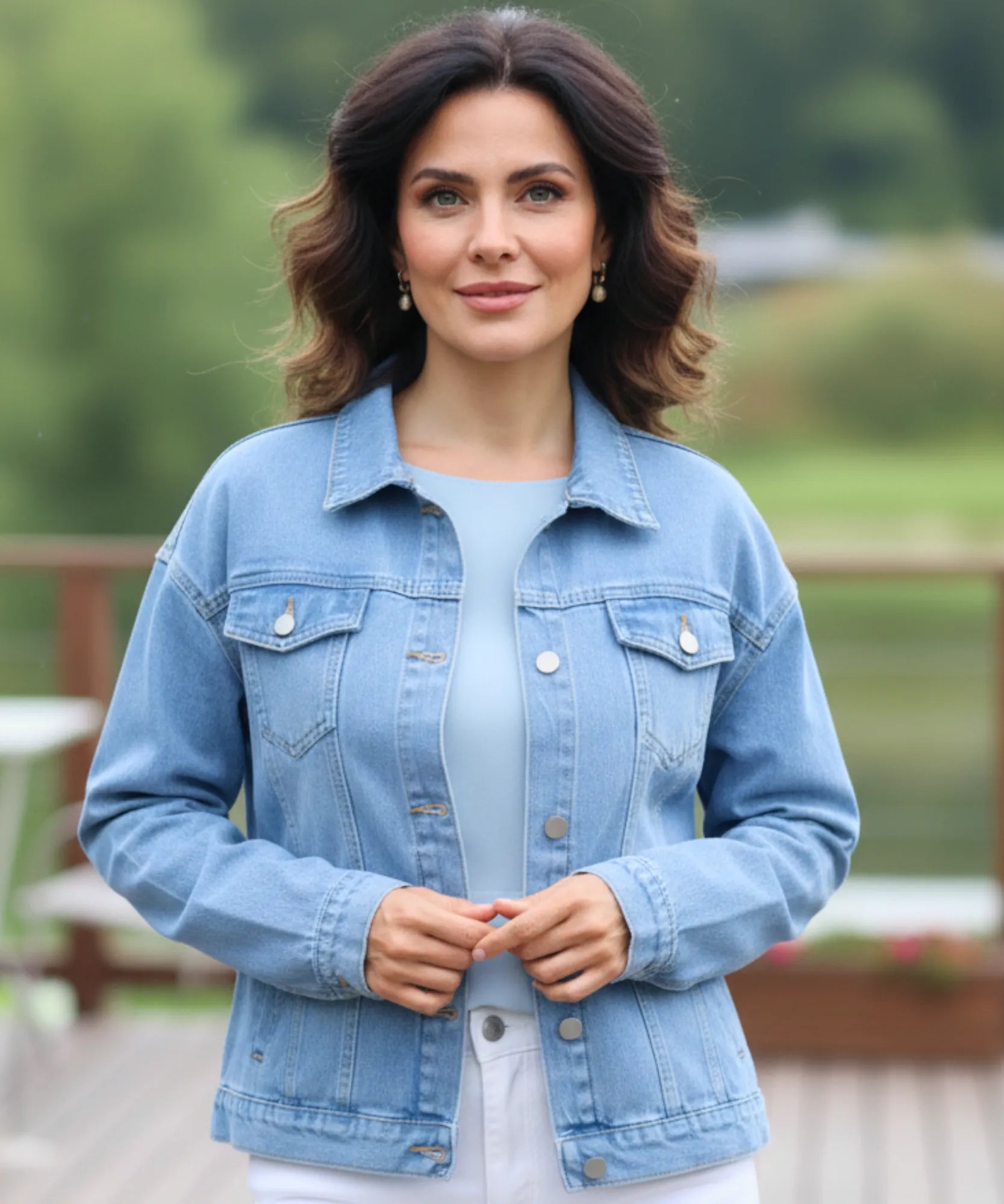 Comprar Jaqueta Jeans Feminina Oversized Denim Premium corte moderno durável casual barato ZARA