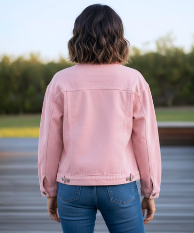 Comprar Jaqueta Jeans Feminina Oversized Denim Premium corte moderno durável casual barato ZARA