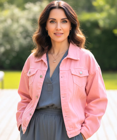 Comprar Jaqueta Jeans Feminina Oversized Denim Premium corte moderno durável casual barato ZARA