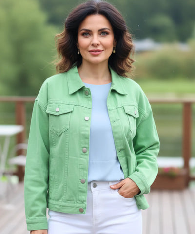 Comprar Jaqueta Jeans Feminina Oversized Denim Premium corte moderno durável casual barato ZARA