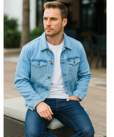Jaqueta Jeans Masculina Casual Premium Clássica | Zenin
