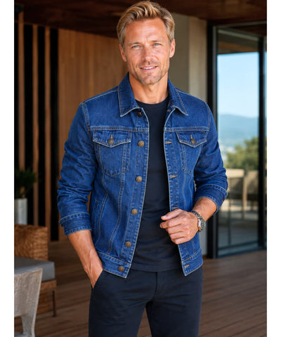 Comprar jaqueta jeans masculina casual premium clássica urbana vintage barato em promoção ZARA