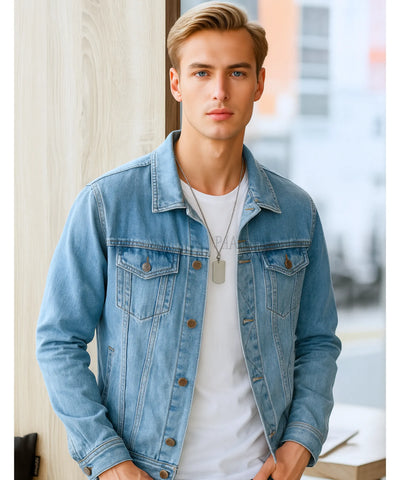 Jaqueta Jeans Masculina Casual Premium Clássica | Zenin