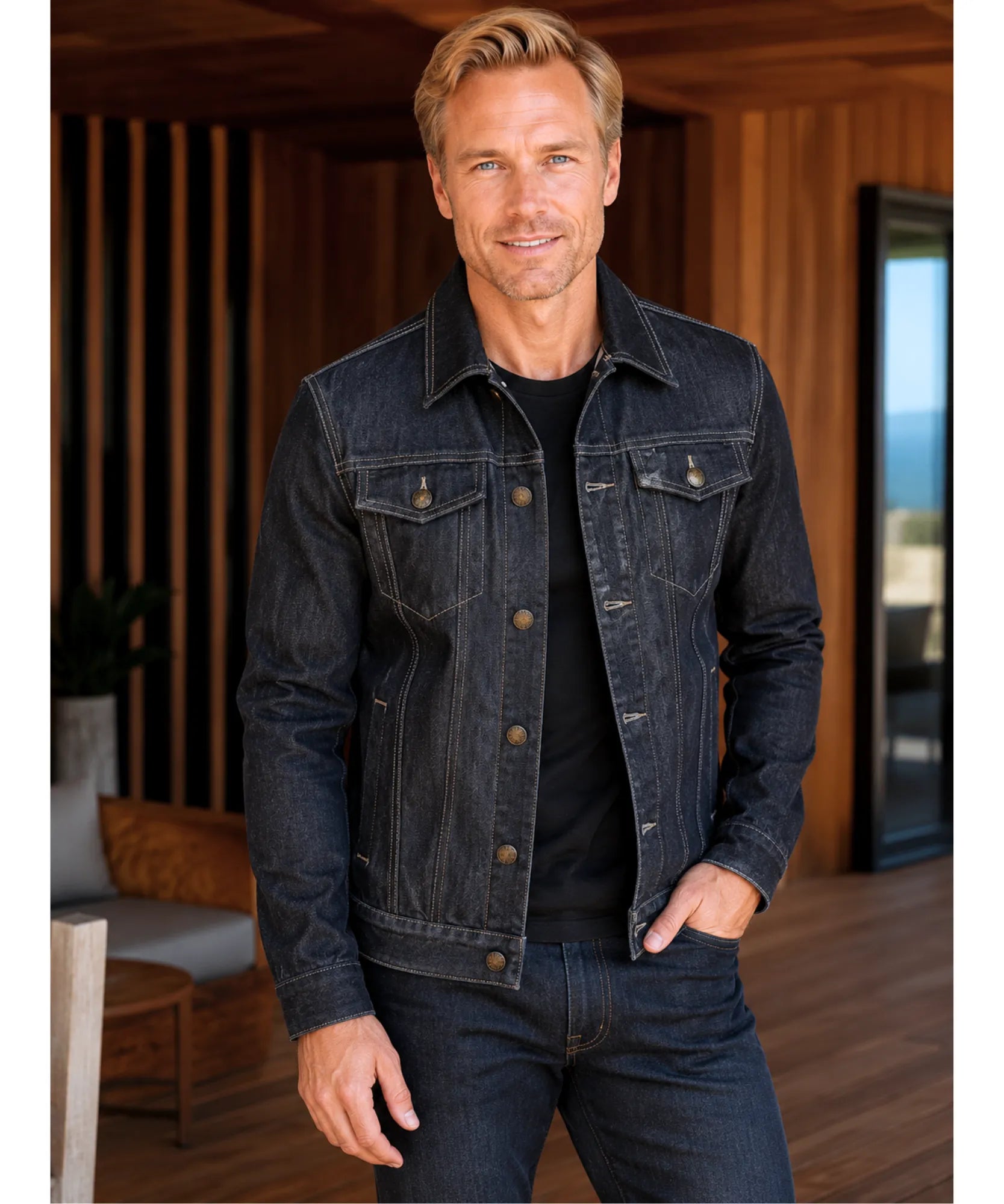 Comprar jaqueta jeans masculina casual premium clássica urbana vintage barato em promoção ZARA