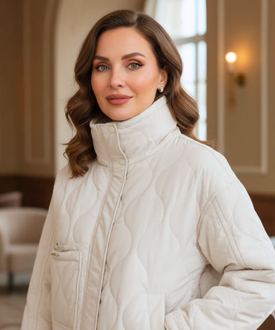 Jaqueta Puffer Feminina Acolchoada Oversized Inverno | Are