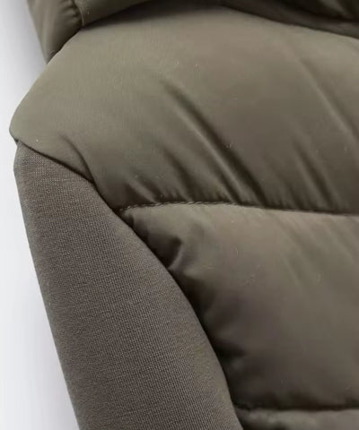 Jaqueta Puffer Feminina Acolchoada Capuz Inverno | Lima