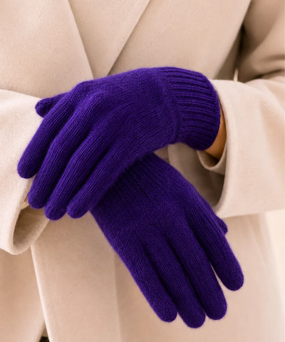 Comprar luva de frio feminina tricot felpuda elastano inverno macia elegante várias cores barata em promoção ANELLIMN