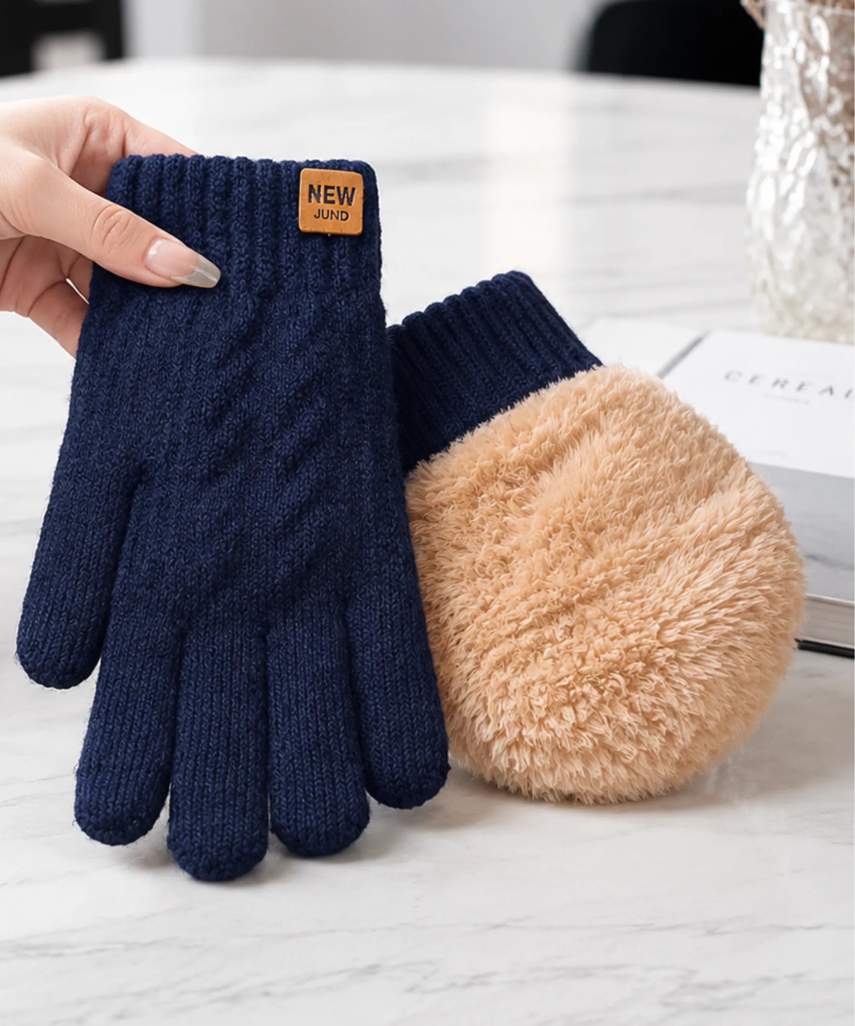 Comprar luva feminina pelúcia touch screen térmica premium macia inverno barata