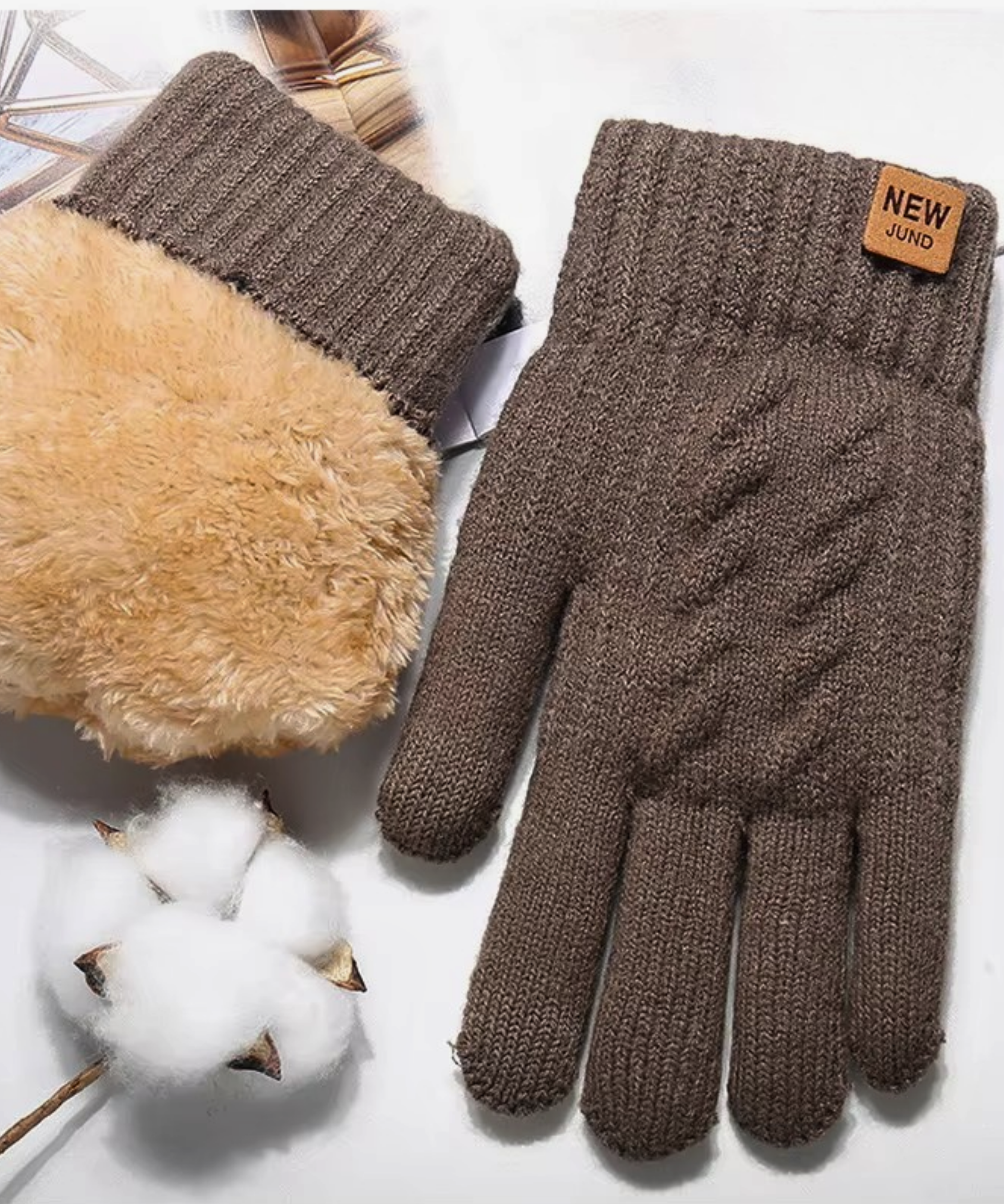 Comprar luva feminina pelúcia touch screen térmica premium macia inverno barata