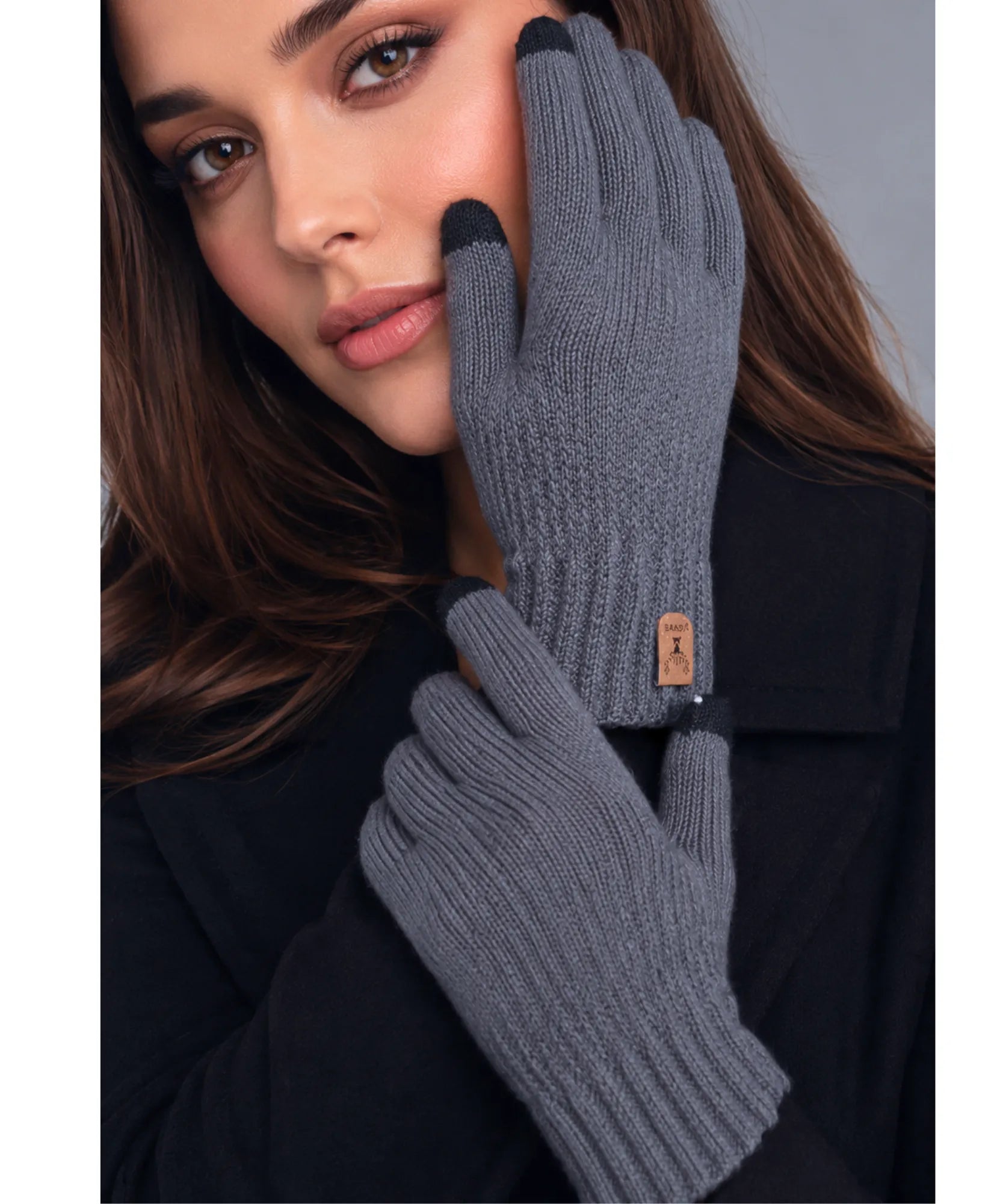 Comprar luva feminina pelúcia touch screen térmica premium macia inverno barata
