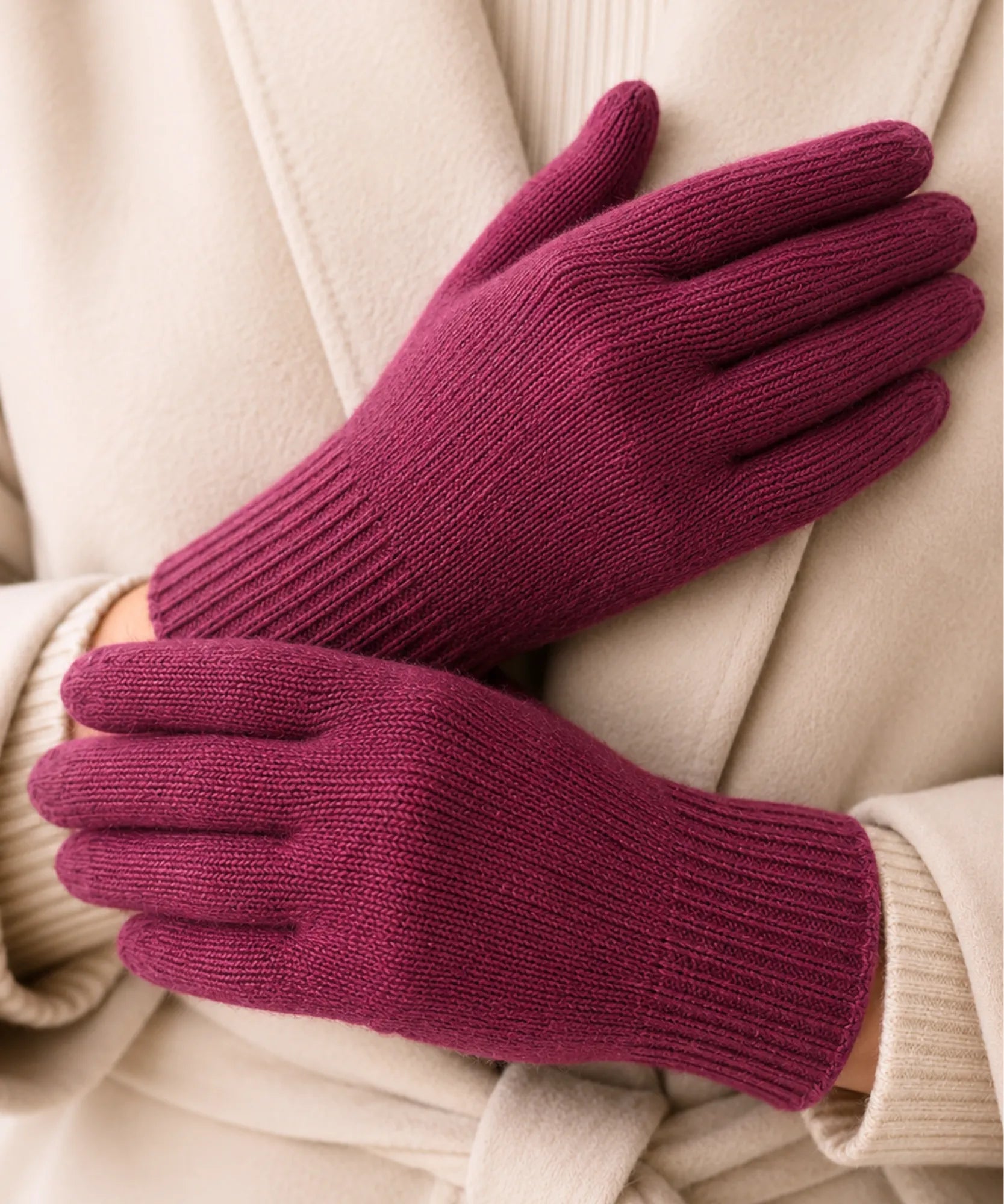 Comprar Luva Feminina Malha Grossa Térmica de Frio barata em promoção ANELLIMN
