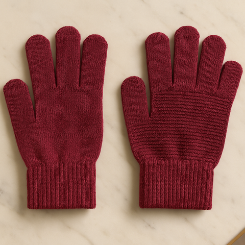 Luva Feminina Malha Grossa Térmica de Frio | Lana